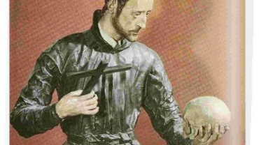 Francesc de Borja és representat sovint amb una calavera recordant l'episodi que narrem.