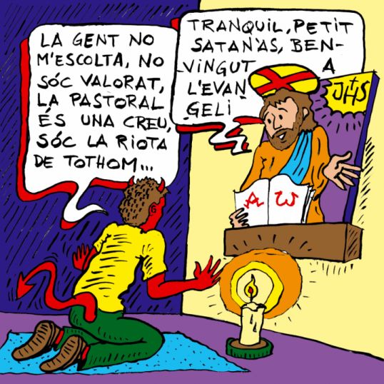 Benvingut a l'evangeli, petit satanàs 