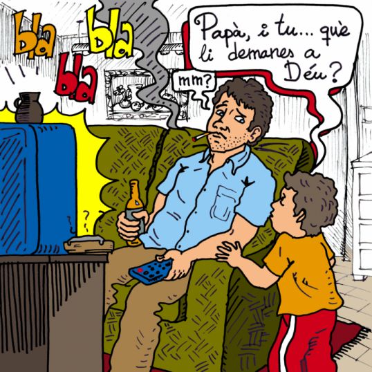 Què li demanes?